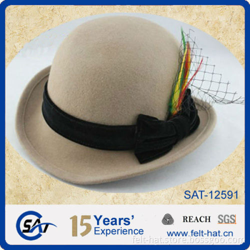 cheap wool plain bowler hat for sale